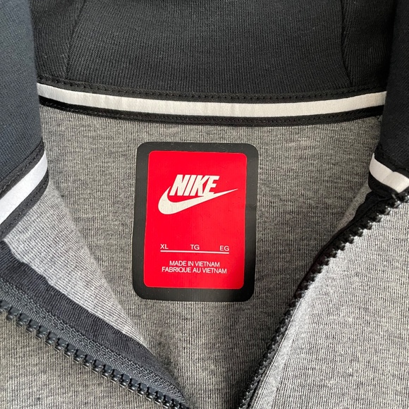 Nike Tech Fleece Windrunner Mens Full Zip Hoodie Sz XL Heather Gray 805144-091 - Picture 11 of 12